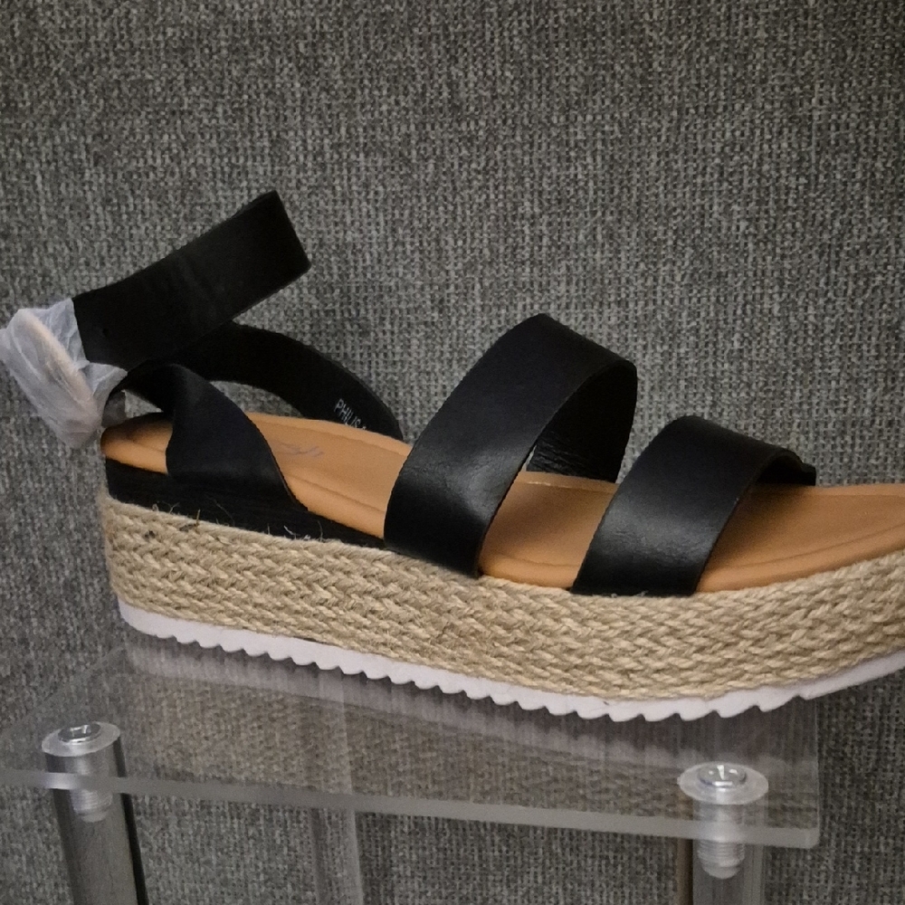 Black Espadrille Sandals